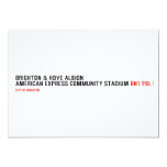 Brighton & Hove Albion American Express Community Stadium  Invitations