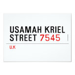 usamah kriel street  Invitations
