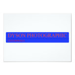 Dyson Photographic  Invitations