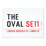 THE OVAL  Invitations