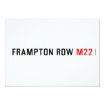 FRAMPTON ROW  Invitations