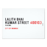 LALITH BHAI KUMAR STREET  Invitations
