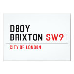 DBOY BRIXTON  Invitations