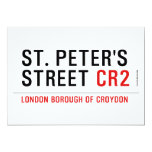 St. peter's Street  Invitations