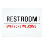 Restroom  Invitations
