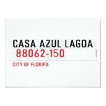 CASA AZUL LAGOA   Invitations