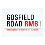 Gosfield Road  Invitations