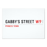gabby's street  Invitations