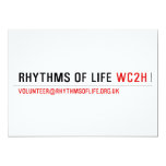 Rhythms of Life  Invitations