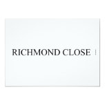 Richmond close  Invitations