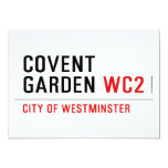 COVENT  GARDEN  Invitations