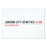 London city genetics  Invitations