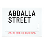 Abdalla  street   Invitations
