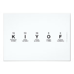 Kiyof  Invitations