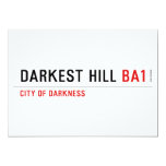 darkest hill  Invitations