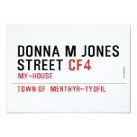 Donna M Jones STREET  Invitations