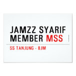 Jamzz Syarif Member  Invitations
