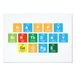 Happy
 Birthday
 George  Invitations