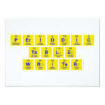 Periodic
 Table
 Writer  Invitations
