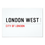 LONDON WEST   Invitations