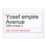 Yosef empire  Avenue   Invitations