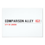 Comparison alley   Invitations