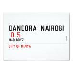 DANDORA  NAIROBI   Invitations