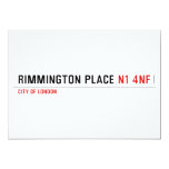 Rimmington Place  Invitations