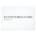 ratchets boulevard  Invitations