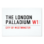 THE LONDON PALLADIUM  Invitations