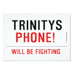 TRINITYS   Invitations