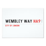 Wembley Way  Invitations