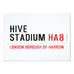 hive stadium  Invitations