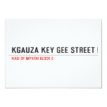 Kgauza Key Gee Street  Invitations