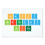 happy
 birthday
 alice  Invitations