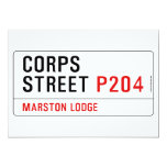 Corps Street  Invitations