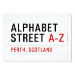 Alphabet  Street  Invitations