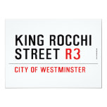 king Rocchi Street  Invitations