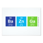 BaZnGa  Invitations