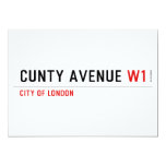 Cunty Avenue  Invitations