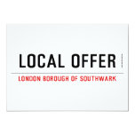 Local offer  Invitations