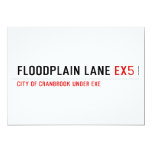 Floodplain lane  Invitations