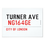 turner ave   Invitations