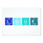 leslie  Invitations