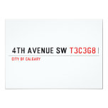 4th Avenue SW  Invitations