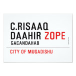 C.risaaq daahir  Invitations