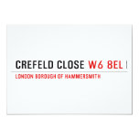Crefeld Close  Invitations
