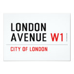 London Avenue  Invitations