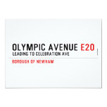 Olympic Avenue  Invitations