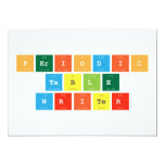 Periodic
 Table
 Writer  Invitations